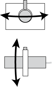 Set-screw mounting locks