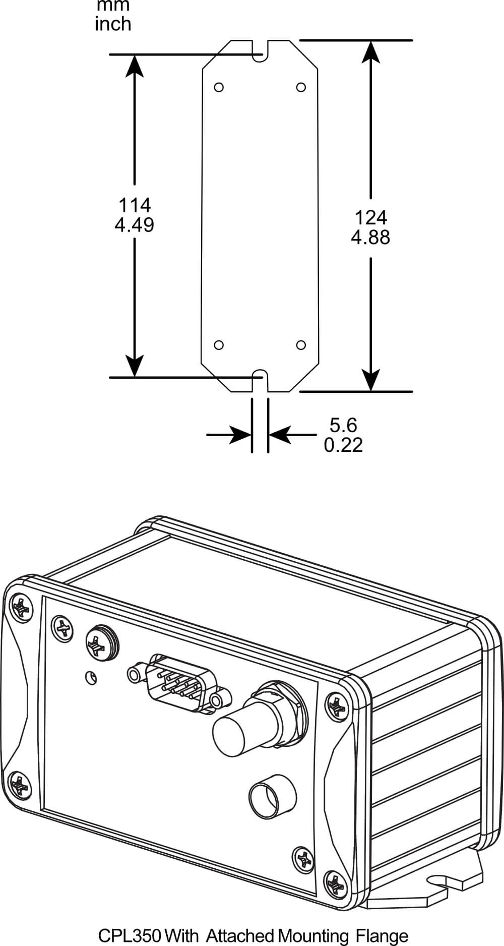 Optional Mounting Flange