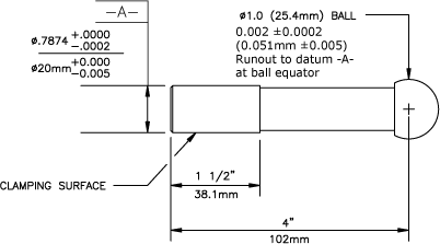 1" Diameter Single Ball, Fixed Eccentricity
