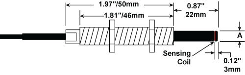 Thread Sensing Probe Dimensions