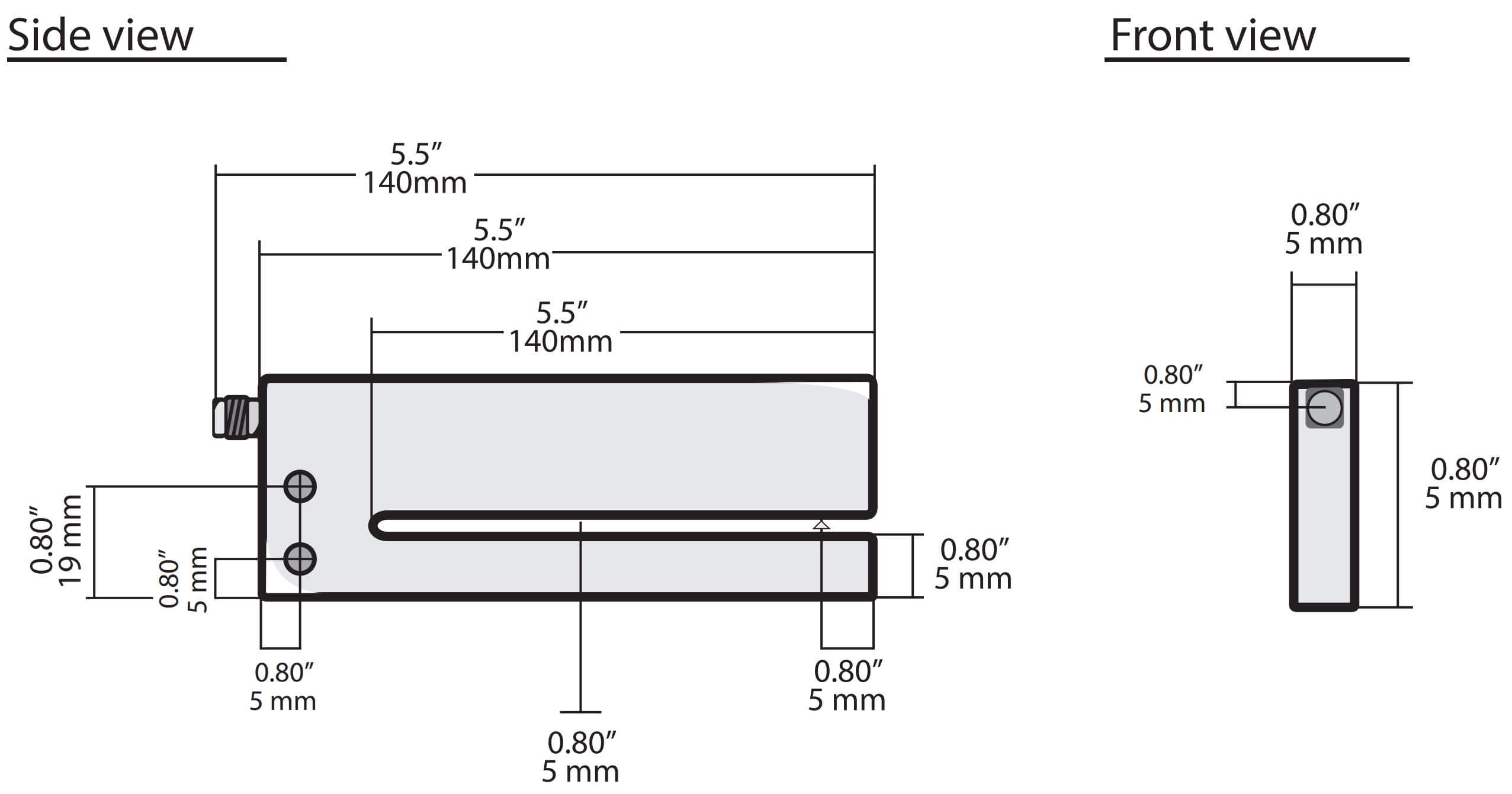 LRD900 Dimensions