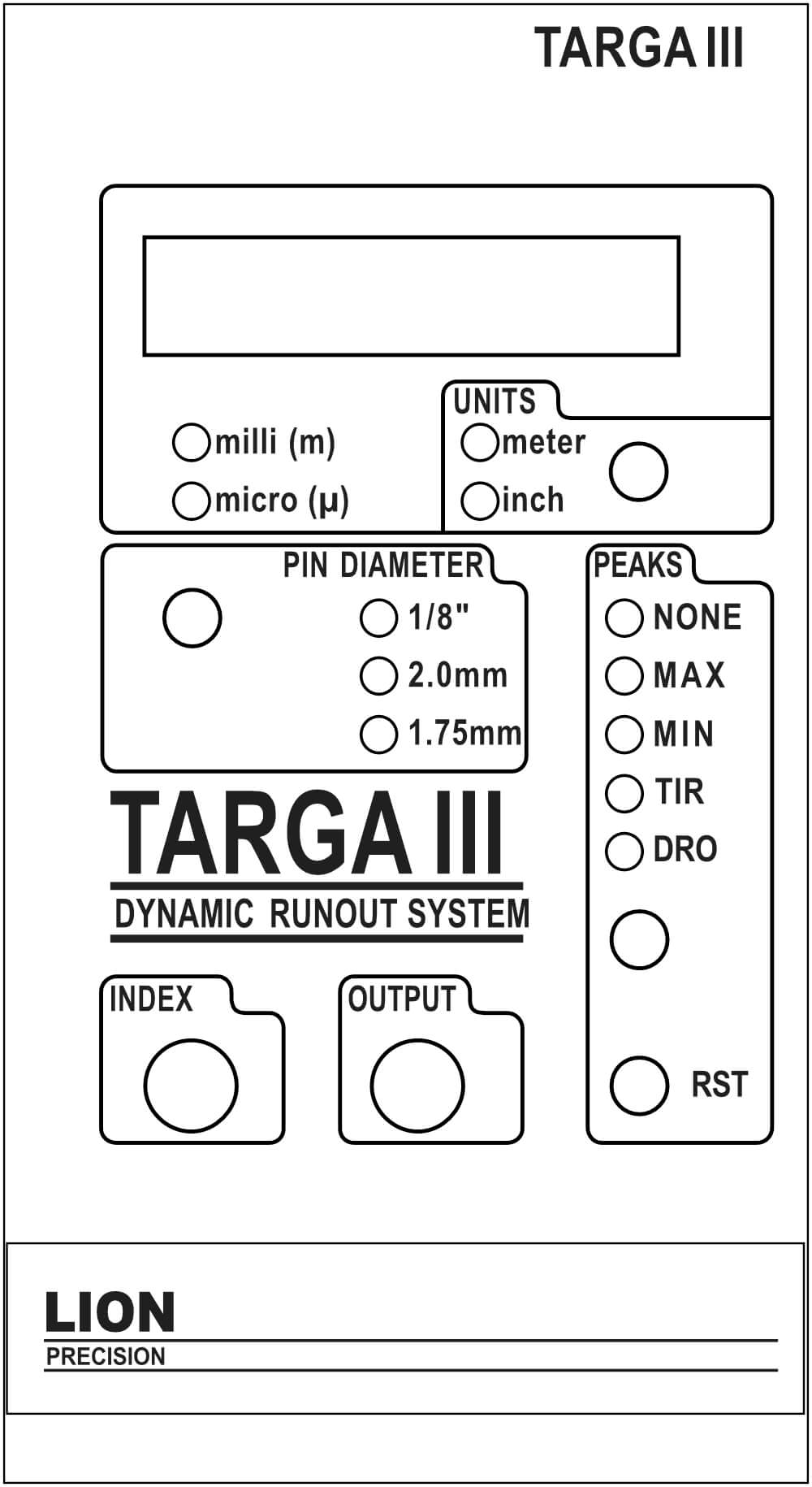 Targa III Front Controls