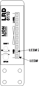 Diagrama de controles frontales del LRD6110